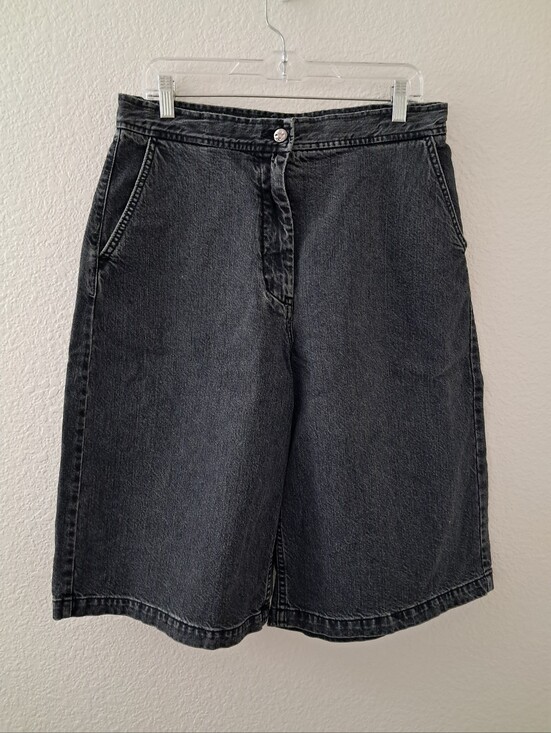 Rachel Comey Pants - Rachel Comey Nikki Denin Shorts Women's Size 8 Black  Coulottes Bermuda Edgy